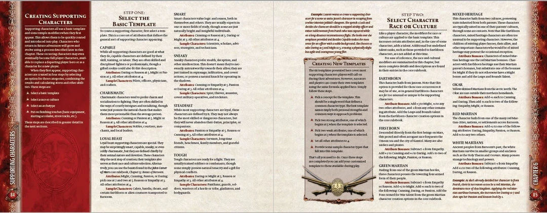 Modiphius Entertainment John Carter Of Mars: Prince Of Helium Era Supplemental Rulebook 7 Modiphius Entertainment John Carter Of Mars: Prince Of Helium Era Supplemental Rulebook