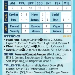 Modiphius Entertainment Infinity: Adversary Card Deck 7 Modiphius Entertainment Infinity: Adversary Card Deck