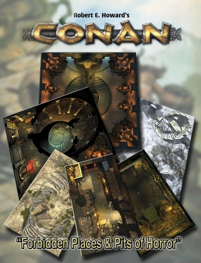 Modiphius Entertainment Conan: Forbidden Places & Pits Of Horror Geomorphic Tile Set 3 Modiphius Entertainment Conan: Forbidden Places & Pits Of Horror Geomorphic Tile Set