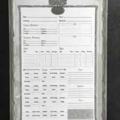 Modiphius Entertainment RollVsEvil Space 1889 Character Sheets