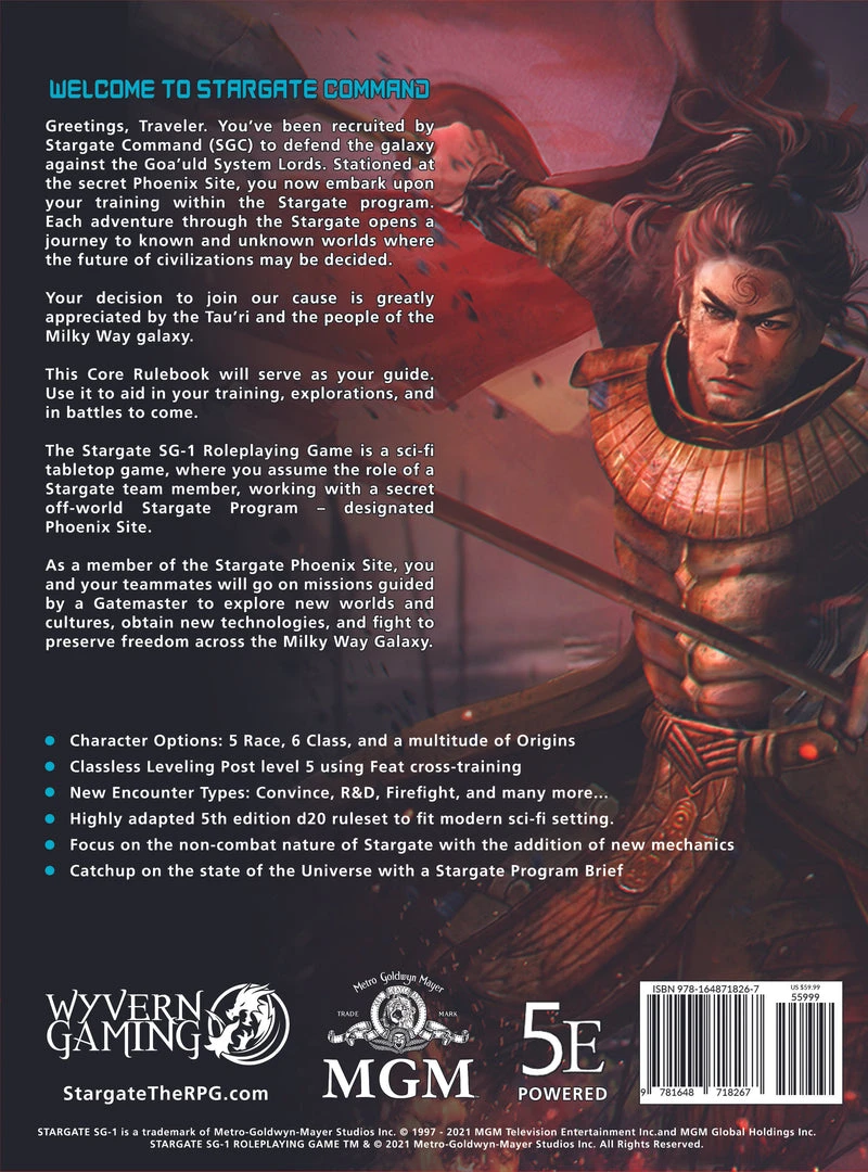 Wyvern Gaming Stargate SG-1 RPG Stargate SG-1 Roleplaying Game Core Rulebook 6 Wyvern Gaming Stargate SG-1 RPG Stargate SG-1 Roleplaying Game Core Rulebook